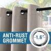 imageHVERSAILTEX White Indoor Outdoor Curtains for Patio Waterproof Stainless Steel Silver Grommet Thermal Insulated Light Blocking Outdoor Drapes for DeckGazebo Pure White 52x108 Inch 1 PanelTaupe