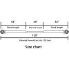 imageHVERSAILTEX Window Curtain Rods for Windows 28 to 48 Inches Adjustable Decorative 34 Inch Diameter Single Window Curtain Rod Set with Twisted Cage Finials NickelNickel
