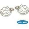 imageHVERSAILTEX Window Curtain Rods for Windows 28 to 48 Inches Adjustable Decorative 34 Inch Diameter Single Window Curtain Rod Set with Twisted Cage Finials NickelNickel