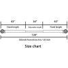 imageHVERSAILTEX Window Curtain Rods for Windows 28 to 48 Inches Adjustable Decorative 34 Inch Diameter Single Window Curtain Rod Set with Twisted Cage Finials NickelGold