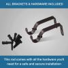 imageHVERSAILTEX Window Curtain Rods for Windows 28 to 48 Inches Adjustable Decorative 34 Inch Diameter Standard Single Window Curtain Rod Set with Round Cage Finials NickelBronze