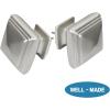imageHVERSAILTEX Window Curtain Rods for Windows 28 to 48 Inches Adjusts Decorative 34 Inch Diameter Single Window Curtain Rod Set with West Square Classic Finials PewterNickel