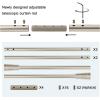 imageHVERSAILTEX Window Curtain Rods for Windows 30 to 48 Inches Splicing Adjustable 34 Inch Diameter Single Window Curtain Rod Set with Cylindrical Finials NickelNickel Cylinder