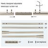 imageHVERSAILTEX Window Curtain Rods for Windows 30 to 48 Inches Splicing Adjustable 34 Inch Diameter Single Window Curtain Rod Set with Cylindrical Finials NickelNickel Cylinder