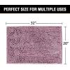imageOriginal Luxury Chenille Bathroom Rug Mat 32 x 20 Extra Soft ampamp Absorbent Shaggy Rugs Machine WashDry Perfect Plush Carpet Mats for Tub Shower and Bath Room Mauve
