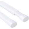 imageHVERSAILTEX 2 Pack Spring Tension Curtain Rods 3660 Inch Lightweight Tensions Rods Securely in Place Easy to useInstall for KitchenBathroomWardrobe Durable Sturdy Rods WhiteWhite