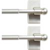 imageHVERSAILTEX 4 Pack Magnetic Curtain Rods for Metal Doors MultiUse Adjustable Rods Tool Free for Iron and Steel Place 12quot Diameter with Petite Ball Finials 9quot16quot WhiteNickel