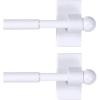 imageHVERSAILTEX 4 Pack Magnetic Curtain Rods for Metal Doors MultiUse Adjustable Rods Tool Free for Iron and Steel Place 12quot Diameter with Petite Ball Finials 9quot16quot WhiteWhite