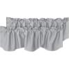 imageHVERSAILTEX 4 Panels Blackout Curtain Valances for Kitchen WindowsLiving RoomBathroom Privacy Protection Rod Pocket Decoration Scalloped Winow Valance Curtains 52quot W x 18quot L NavyDove Gray