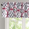 imageHVERSAILTEX Blackout Curtain Valances for KitchenBathroom  Thermal Insulated Window Valances for Living RoomBedroom Rod Pocket Short Curtain 1 Panel 52x18 inch Geo in Taupe and RedGeo in Burgundy and Gray