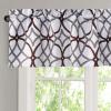 imageHVERSAILTEX Blackout Curtain Valances for KitchenBathroom  Thermal Insulated Window Valances for Living RoomBedroom Rod Pocket Short Curtain 1 Panel 52x18 inch Geo in Taupe and RedGeo in Brown and Gray