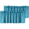 imageHVERSAILTEX Blackout Valances for WindowsShort Window Valance Curtains for Living RoomBedroomBathroom Privacy Decorative Rod Pocket Kitchen Valances2 Panels52quot W x 18quot LCharcoal GrayTurquoise Blue