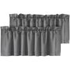 imageHVERSAILTEX Blackout Valances for WindowsShort Window Valance Curtains for Living RoomBedroomBathroom Privacy Decorative Rod Pocket Kitchen Valances2 Panels52quot W x 18quot LCharcoal GrayBluish Gray