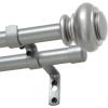 imageHVERSAILTEX Elegant Window Treatment Telescoping Double Curtain Rod Set with Classic Cap 34Inch Diameter Adjusts from 66 to 120 Inches BlackGoldish Nickel