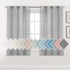 imageHVERSAILTEX Linen Sheer Curtains 84 Inches Long Grommet Natural Linen Blended Curtains for Living Room Window Treatments Bedroom Curtains 2 Panels Light Filtering Curtain W52 x L84 inch Off WhiteGrey
