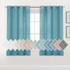 imageHVERSAILTEX Linen Sheer Curtains 84 Inches Long Grommet Natural Linen Blended Curtains for Living Room Window Treatments Bedroom Curtains 2 Panels Light Filtering Curtain W52 x L84 inch Off WhiteTurquoise