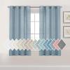imageHVERSAILTEX Linen Sheer Curtains 84 Inches Long Grommet Natural Linen Blended Curtains for Living Room Window Treatments Bedroom Curtains 2 Panels Light Filtering Curtain W52 x L84 inch Off WhiteBlue Stone