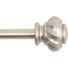 imageHVERSAILTEX Window Curtain Rods for Windows 30 to 48 Inches Splicing Adjustable 34 Inch Diameter Single Window Curtain Rod Set with Cylindrical Finials NickelNickel
