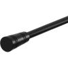 imageHVERSAILTEX Window Curtain Rods for Windows 30 to 48 Inches Splicing Adjustable 34 Inch Diameter Single Window Curtain Rod Set with Cylindrical Finials NickelBlack Cylinder