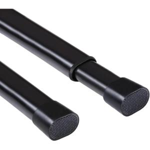 imageHVERSAILTEX 2 Pack Spring Tension Curtain Rods 3660 Inch Lightweight Tensions Rods Securely in Place Easy to useInstall for KitchenBathroomWardrobe Durable Sturdy Rods WhiteBlack