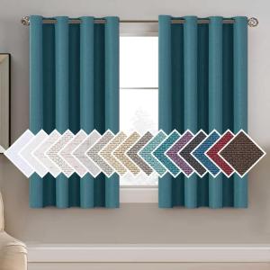 imageHVERSAILTEX Room Darkening Linen Curtain for BedroomLiving Room Extra Wide Blackout Curtains 100 x 84 Inches for Patio Glass Door Primitive Textured Thick Linen Burlap Fabric Heather Aegean BlueHeather Aegean Blue