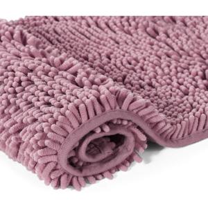 imageOriginal Luxury Chenille Bathroom Rug Mat 32 x 20 Extra Soft ampamp Absorbent Shaggy Rugs Machine WashDry Perfect Plush Carpet Mats for Tub Shower and Bath Room Mauve