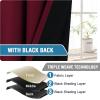 imageHVERSAILTEX 100 Blackout Curtain for Bathroom Windows  Adjustable Tie Up Shade Balloon Valance Blind for KitchenLiving Room Rod Pocket Panel 42 inches W x 63 inches LDove GrayWineBurgundy