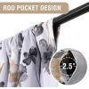 imageHVERSAILTEX 100 Blackout Curtain for Bathroom Windows  Adjustable Tie Up Shade Balloon Valance Blind for KitchenLiving Room Rod Pocket Panel 42 inches W x 63 inches LDove GrayCattleya in GreyTaupe