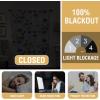 imageHVERSAILTEX 100 Blackout Curtain for Bathroom Windows  Adjustable Tie Up Shade Balloon Valance Blind for KitchenLiving Room Rod Pocket Panel 42 inches W x 63 inches LDove GrayCattleya in GreyYellow