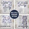 imageHVERSAILTEX 100 Blackout Curtain for Bathroom Windows  Adjustable Tie Up Shade Balloon Valance Blind for KitchenLiving Room Rod Pocket Panel 42 inches W x 63 inches LDove GrayCattleya in NavyTaupe