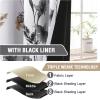 imageHVERSAILTEX 100 Blackout Curtain for Bathroom Windows  Adjustable Tie Up Shade Balloon Valance Blind for KitchenLiving Room Rod Pocket Panel 42 inches W x 63 inches LDove GrayCattleya in GreyTaupe