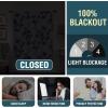 imageHVERSAILTEX 100 Blackout Curtain for Bathroom Windows  Adjustable Tie Up Shade Balloon Valance Blind for KitchenLiving Room Rod Pocket Panel 42 inches W x 63 inches LDove GrayCattleya in GreyTeal