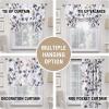 imageHVERSAILTEX 100 Blackout Curtain for Bathroom Windows  Adjustable Tie Up Shade Balloon Valance Blind for KitchenLiving Room Rod Pocket Panel 42 inches W x 63 inches LDove GrayCattleya in GreyTaupe