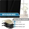 imageHVERSAILTEX 100 Blackout Curtain for Bathroom Windows  Adjustable Tie Up Shade Balloon Valance Blind for KitchenLiving Room Rod Pocket Panel 42 inches W x 63 inches LDove GrayJet Black
