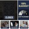 imageHVERSAILTEX 100 Blackout Curtain for Bathroom Windows  Adjustable Tie Up Shade Balloon Valance Blind for KitchenLiving Room Rod Pocket Panel 42 inches W x 63 inches LDove GrayCattleya in NavyTaupe