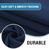 imageHVERSAILTEX 100 Blackout Curtain for Bathroom Windows  Adjustable Tie Up Shade Balloon Valance Blind for KitchenLiving Room Rod Pocket Panel 42 inches W x 63 inches LDove GrayNavy