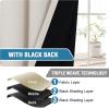 imageHVERSAILTEX 100 Blackout Curtain for Bathroom Windows  Adjustable Tie Up Shade Balloon Valance Blind for KitchenLiving Room Rod Pocket Panel 42 inches W x 63 inches LDove GrayPumice Stone