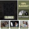 imageHVERSAILTEX 100 Blackout Curtain for Bathroom Windows  Adjustable Tie Up Shade Balloon Valance Blind for KitchenLiving Room Rod Pocket Panel 42 inches W x 63 inches LDove GrayCattleya in GreyOlive