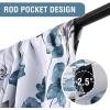 imageHVERSAILTEX 100 Blackout Curtain for Bathroom Windows  Adjustable Tie Up Shade Balloon Valance Blind for KitchenLiving Room Rod Pocket Panel 42 inches W x 63 inches LDove GrayCattleya in GreyBlue