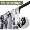 imageHVERSAILTEX 100 Blackout Curtain for Bathroom Windows  Adjustable Tie Up Shade Balloon Valance Blind for KitchenLiving Room Rod Pocket Panel 42 inches W x 63 inches LDove GrayCattleya in GreyOlive
