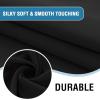 imageHVERSAILTEX 100 Blackout Curtain for Bathroom Windows  Adjustable Tie Up Shade Balloon Valance Blind for KitchenLiving Room Rod Pocket Panel 42 inches W x 63 inches LDove GrayJet Black