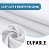 imageHVERSAILTEX 100 Blackout Curtain for Bathroom Windows  Adjustable Tie Up Shade Balloon Valance Blind for KitchenLiving Room Rod Pocket Panel 42 inches W x 63 inches LDove GrayGreyish White