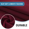 imageHVERSAILTEX 100 Blackout Curtain for Bathroom Windows  Adjustable Tie Up Shade Balloon Valance Blind for KitchenLiving Room Rod Pocket Panel 42 inches W x 63 inches LDove GrayWineBurgundy