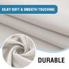imageHVERSAILTEX 100 Blackout Curtain for Bathroom Windows  Adjustable Tie Up Shade Balloon Valance Blind for KitchenLiving Room Rod Pocket Panel 42 inches W x 63 inches LDove GrayPumice Stone