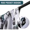 imageHVERSAILTEX 100 Blackout Curtain for Bathroom Windows  Adjustable Tie Up Shade Balloon Valance Blind for KitchenLiving Room Rod Pocket Panel 42 inches W x 63 inches LDove GrayCattleya in GreyTeal