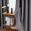 imageHVERSAILTEX 100 Blackout Curtains 84 Inches Long Full Light Blocking Curtain Draperies with Soft White Coating for Bedroom Living Room Thermal Insulated Window Treatment Set of 2 Panels WhiteGrey