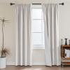 imageHVERSAILTEX 100 Blackout Curtains 84 Inches Long Full Light Blocking Curtain Draperies with Soft White Coating for Bedroom Living Room Thermal Insulated Window Treatment Set of 2 Panels WhiteNatural