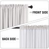 imageHVERSAILTEX 100 Blackout Curtains 84 Inches Long Full Light Blocking Curtain Draperies with Soft White Coating for Bedroom Living Room Thermal Insulated Window Treatment Set of 2 Panels WhiteNatural