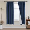 imageHVERSAILTEX 100 Blackout Curtains 84 Inches Long Full Light Blocking Curtain Draperies with Soft White Coating for Bedroom Living Room Thermal Insulated Window Treatment Set of 2 Panels WhiteNavy