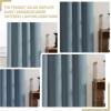 imageHVERSAILTEX 100 Blackout Curtains 84 Inches Long Full Light Blocking Curtain Draperies with Soft White Coating for Bedroom Living Room Thermal Insulated Window Treatment Set of 2 Panels WhiteStone Blue